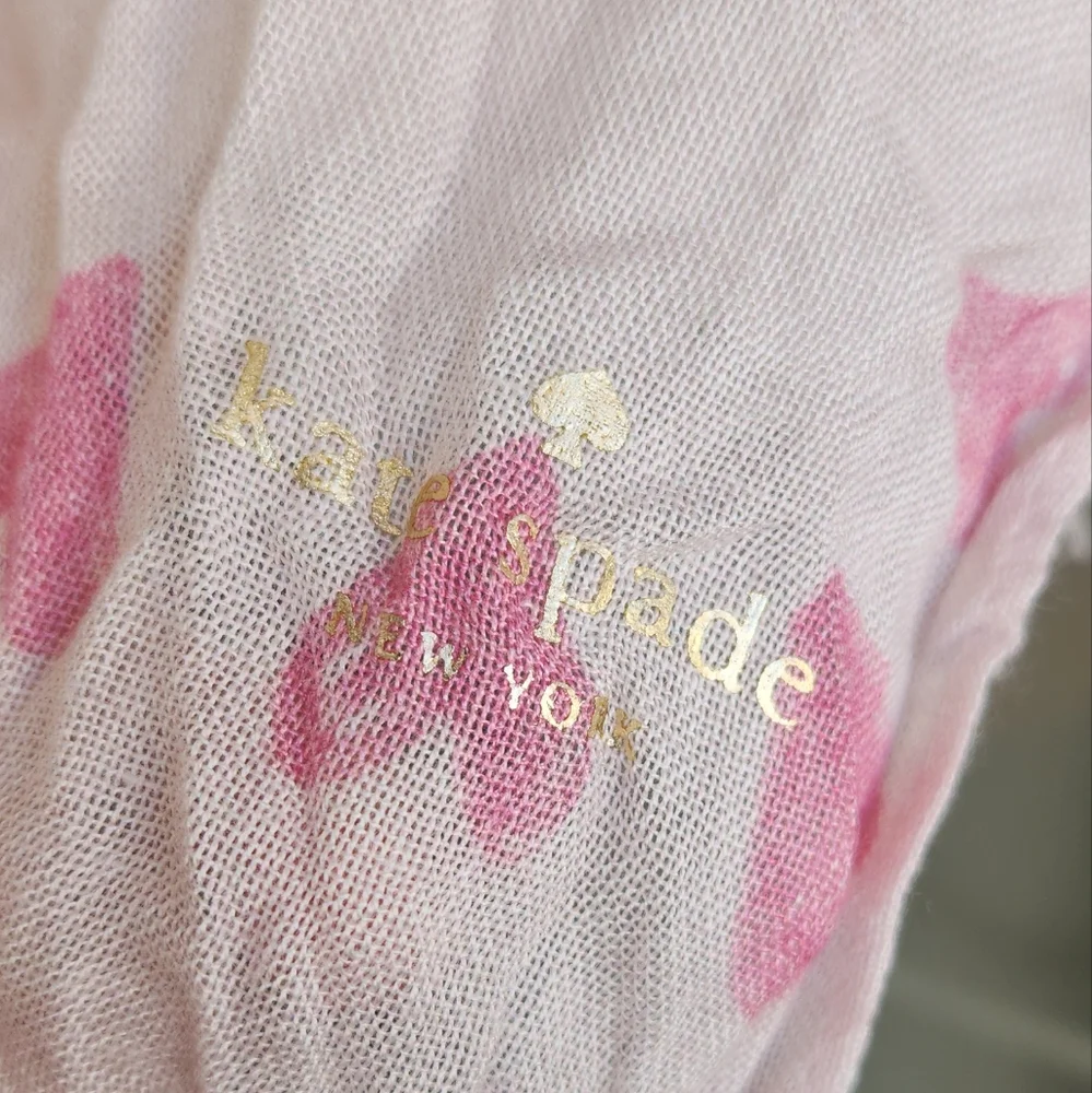 KATE SPADE Elegant Pink and Blue Scarf